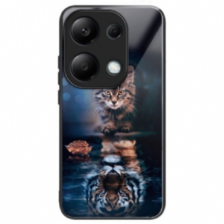 Coque Xiaomi Redmi Note 13 Pro 4G / Poco M6 Pro 4G Verre Trempé Chat et Tigre