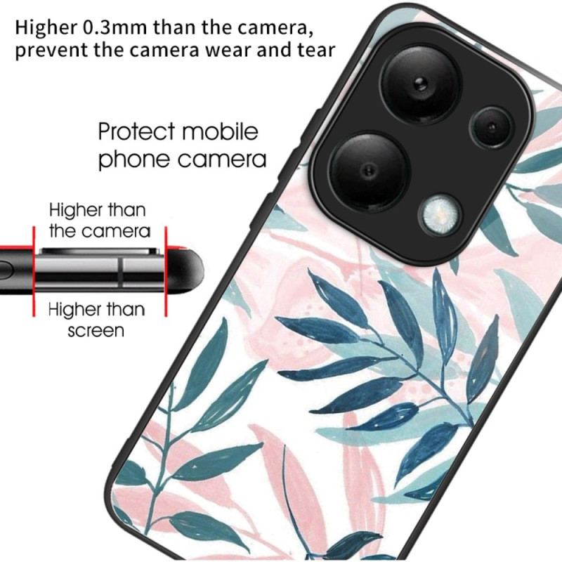 Coque Xiaomi Redmi Note 13 Pro 4G / Poco M6 Pro 4G Verre Trempé Feuilles