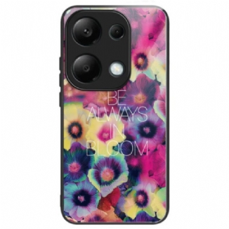 Coque Xiaomi Redmi Note 13 Pro 4G / Poco M6 Pro 4G Verre Trempé Fleurs Colorées