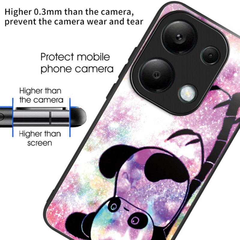 Coque Xiaomi Redmi Note 13 Pro 4G / Poco M6 Pro 4G Verre Trempé Mignon Panda