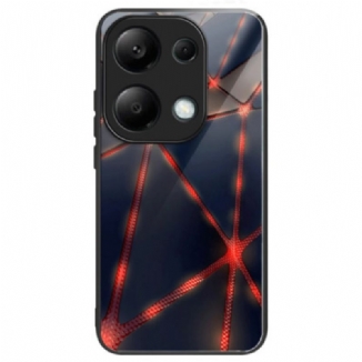 Coque Xiaomi Redmi Note 13 Pro 4G / Poco M6 Pro 4G Verre Trempé Triangles Rouges