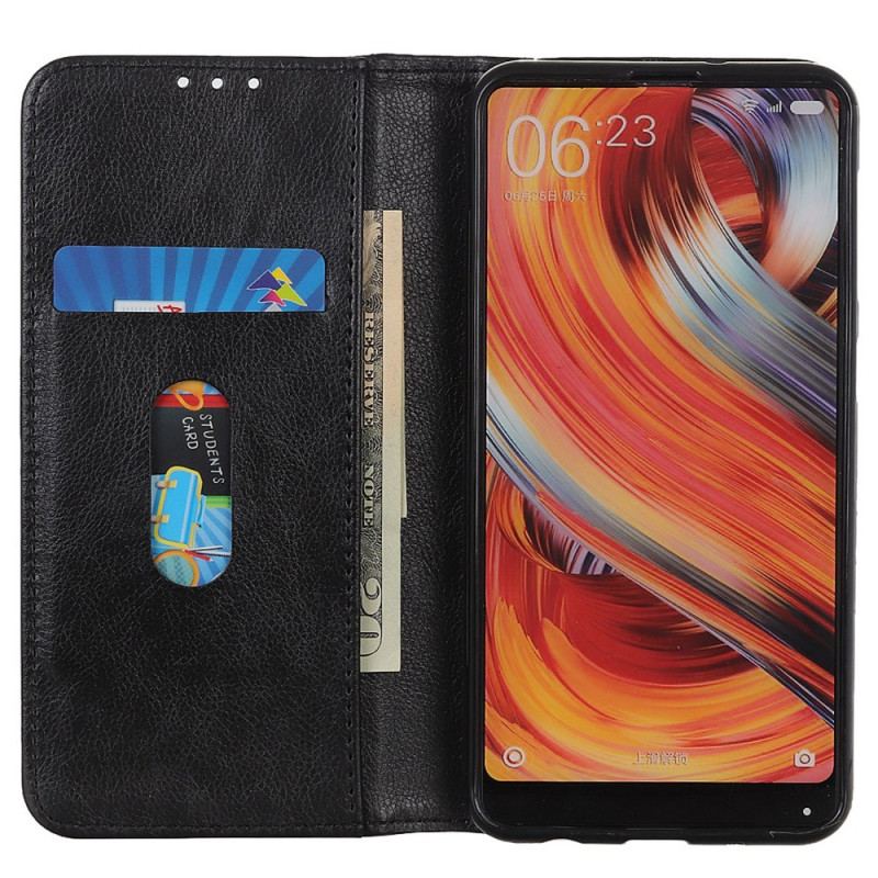 Flip Cover Xiaomi Redmi Note 13 Pro 4G / Poco M6 Pro 4G Cuir Fendu