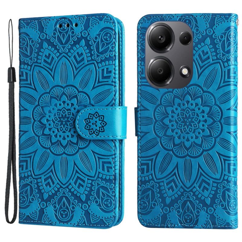 Housse Xiaomi Redmi Note 13 Pro 4G / Poco M6 Pro 4G Mandala à Lanière