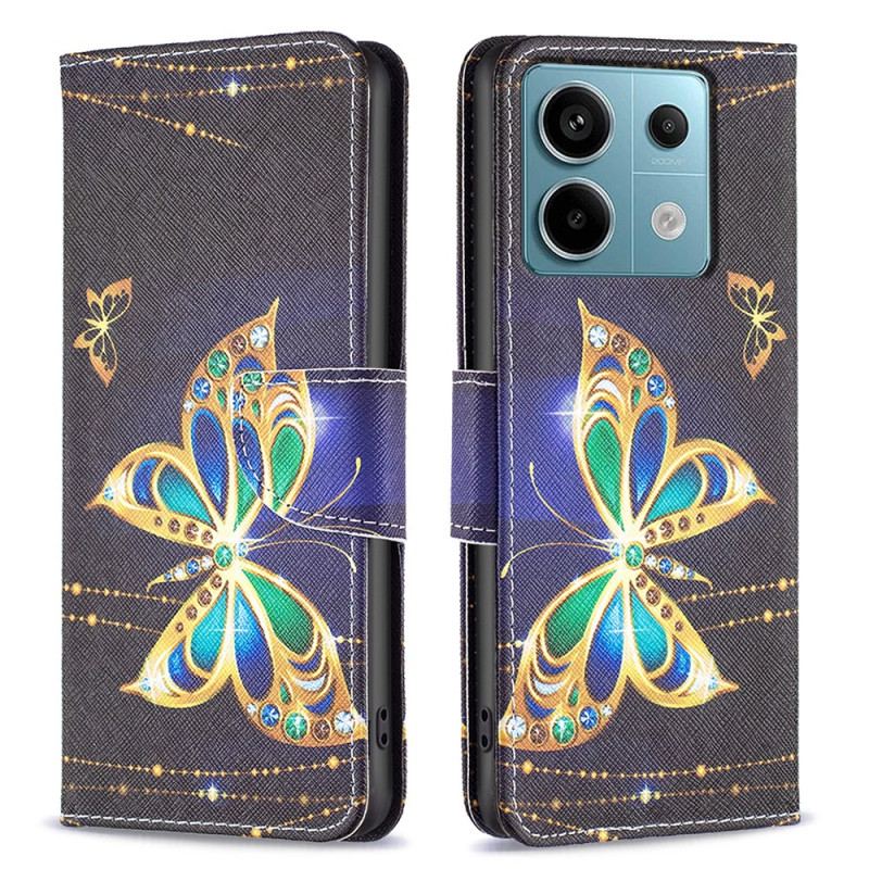 Housse Xiaomi Redmi Note 13 Pro 4G / Poco M6 Pro 4G Papillon Bijoux