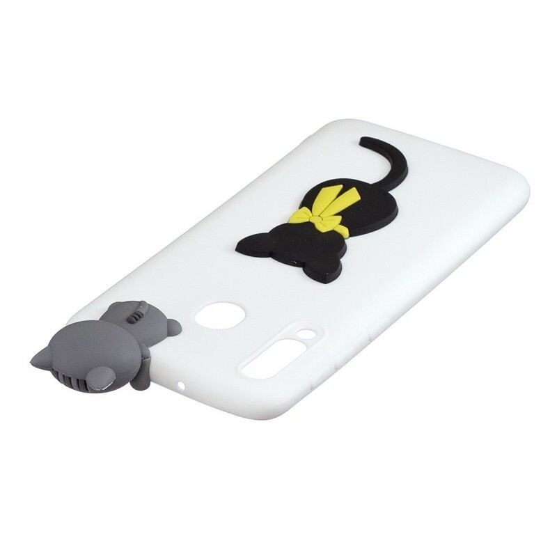 Coque Samsung Galaxy A40 Charmante Chatte 3D