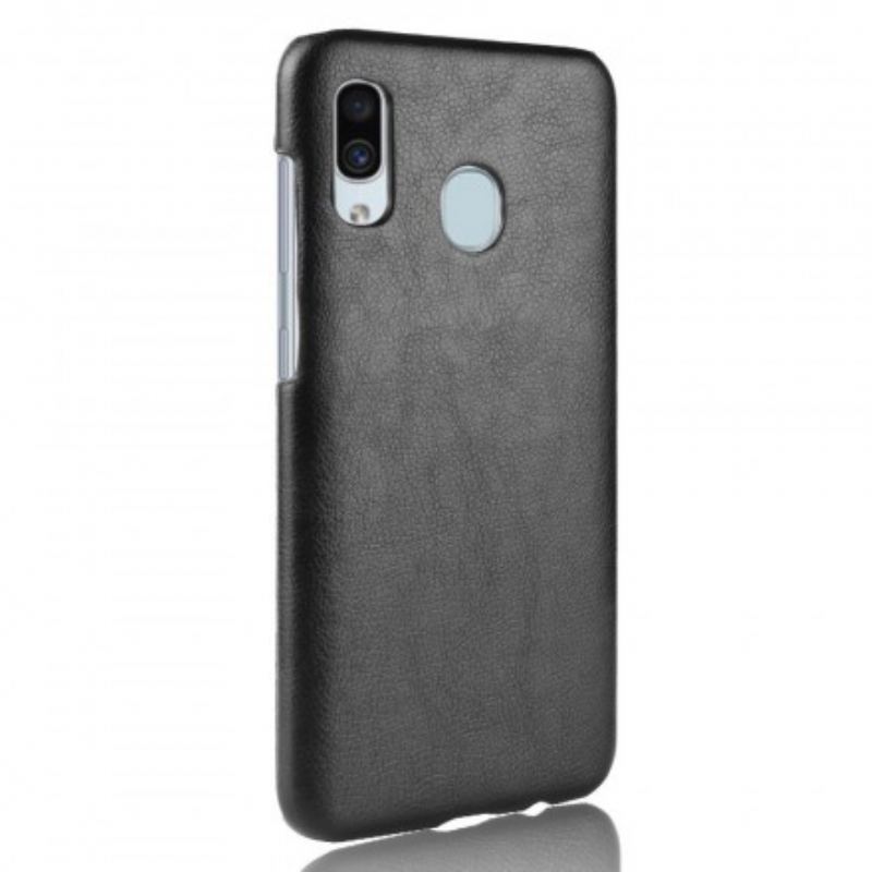 Coque Samsung Galaxy A40 Effet Cuir Litchi