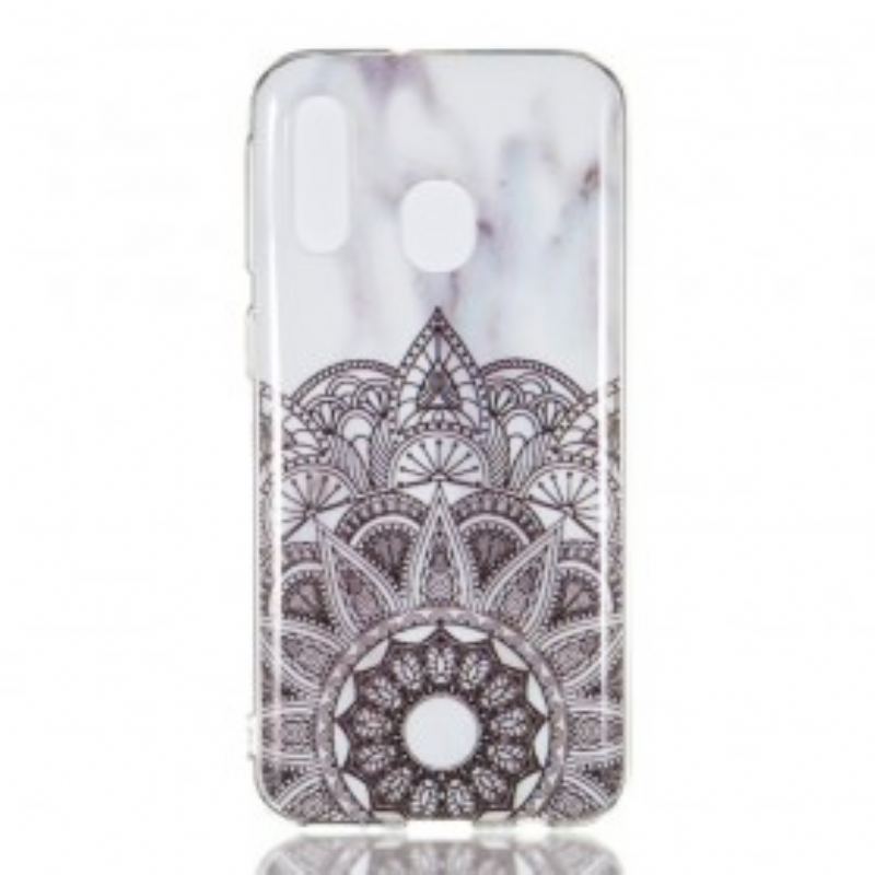 Coque Samsung Galaxy A40 Mandala Marbré