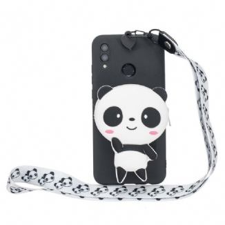 Coque Samsung Galaxy A40 Panda Portefeuille et Bandoulière