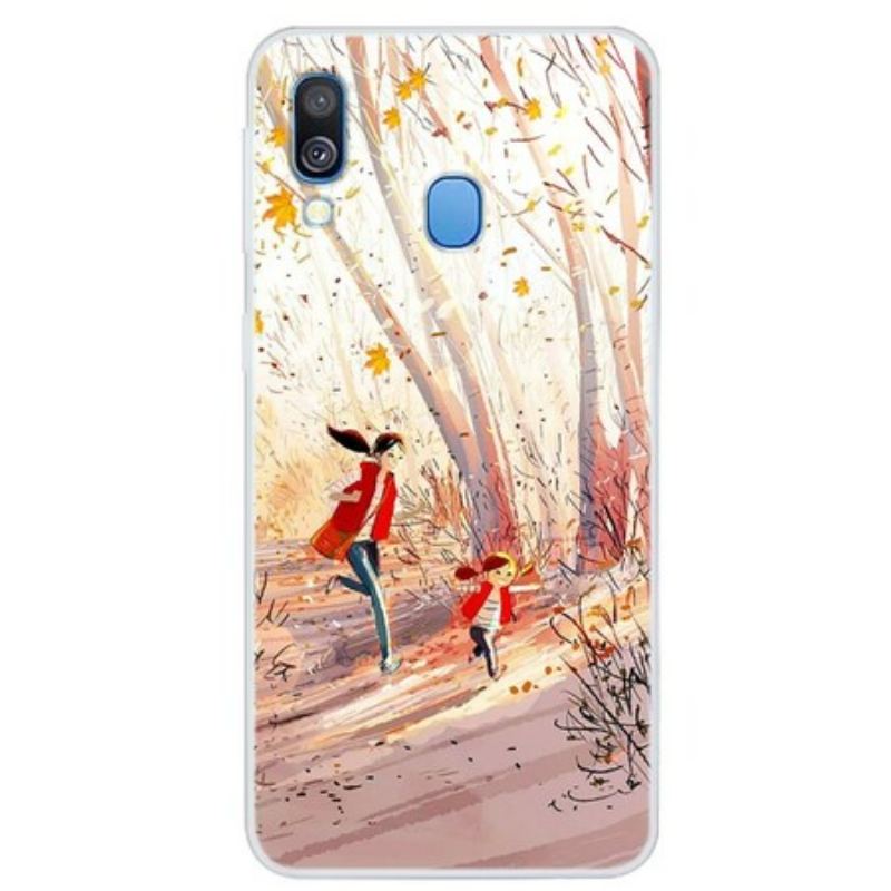 Coque Samsung Galaxy A40 Paysage d'Automne