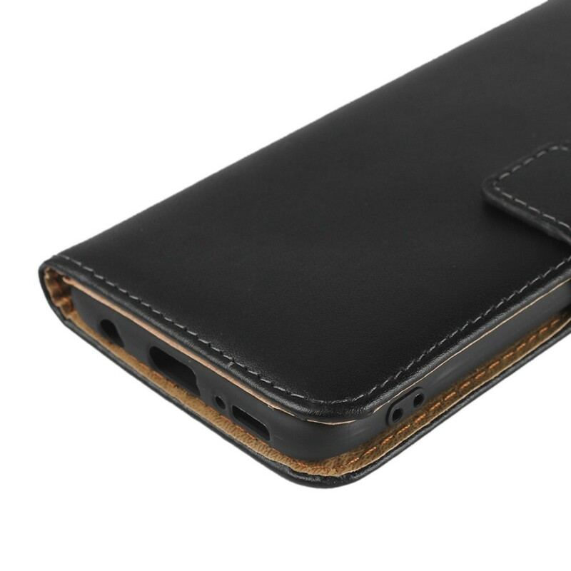 Housse Samsung Galaxy A40 Cuir Véritable Porte Feuille