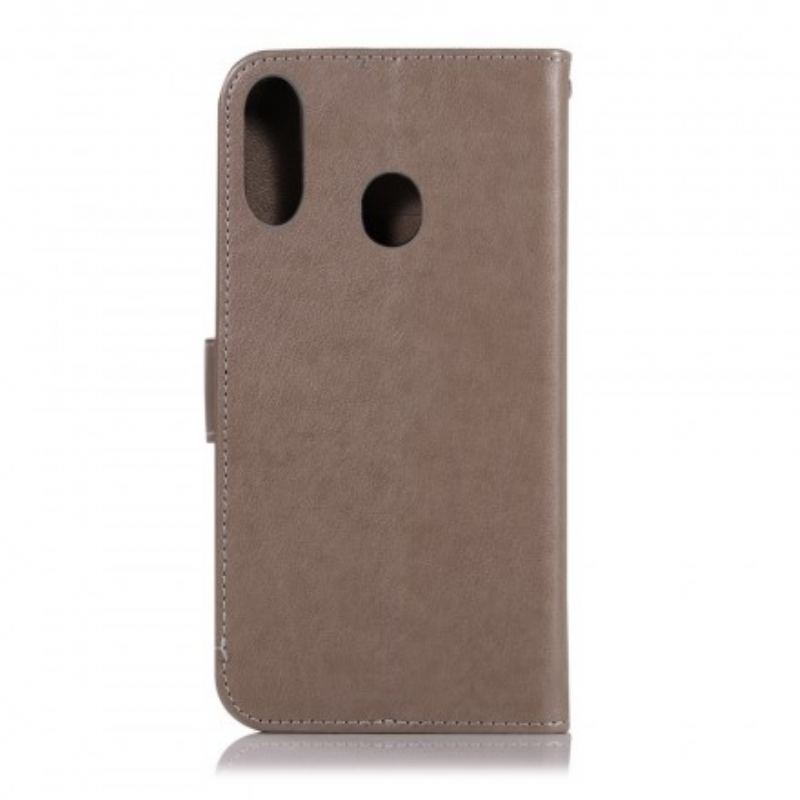 Housse Samsung Galaxy A40 effet cuir Attrape Rêves Hibou