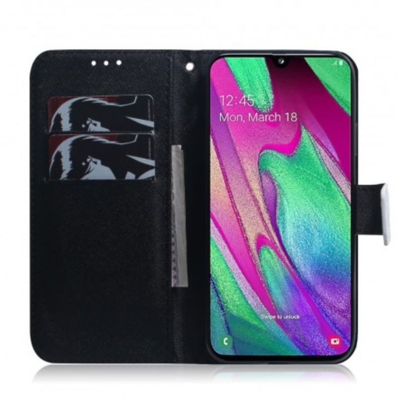 Housse Samsung Galaxy A40 Face de Panda