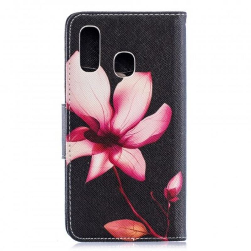 Housse Samsung Galaxy A40 Fleur Rose