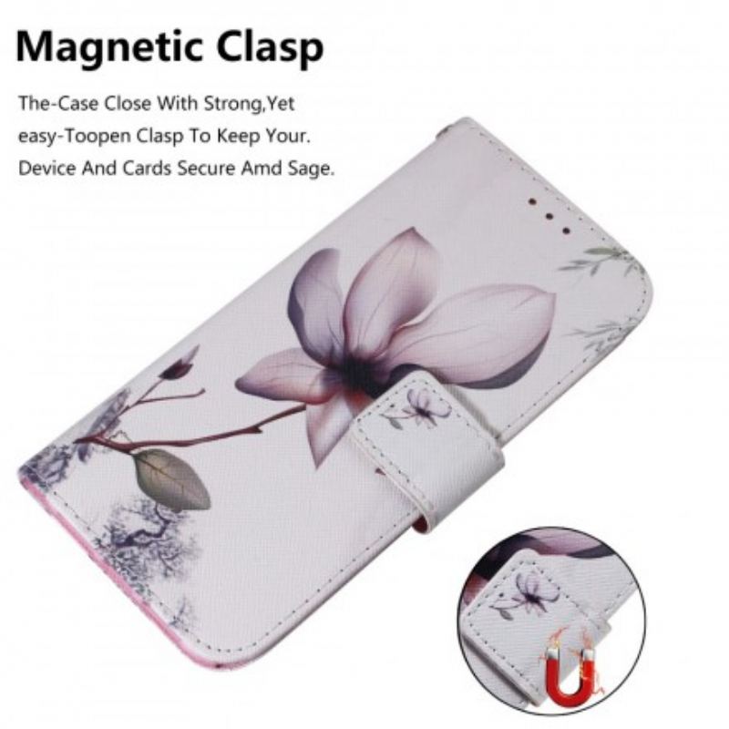 Housse Samsung Galaxy A40 Fleur Vieux Rose