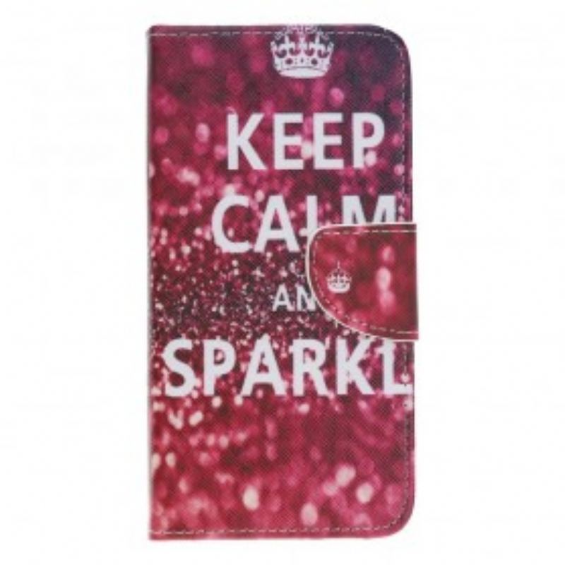 Housse Samsung Galaxy A40 Keep Calm and Sparkle