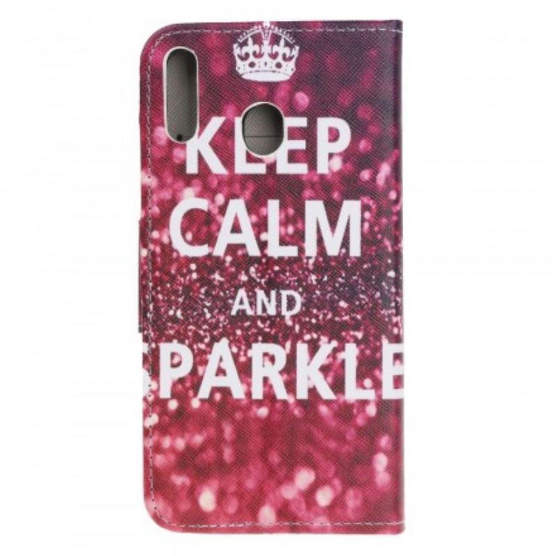 Housse Samsung Galaxy A40 Keep Calm and Sparkle