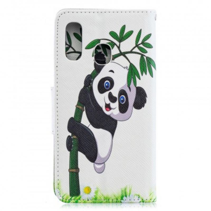 Housse Samsung Galaxy A40 Panda Sur Le Bambou