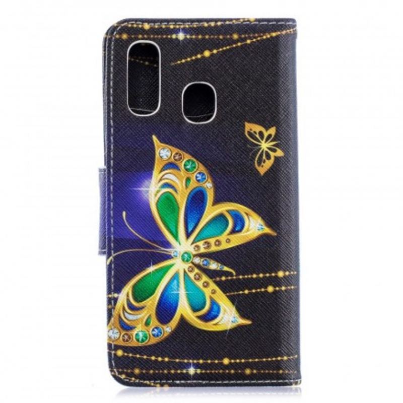 Housse Samsung Galaxy A40 Papillon Magique