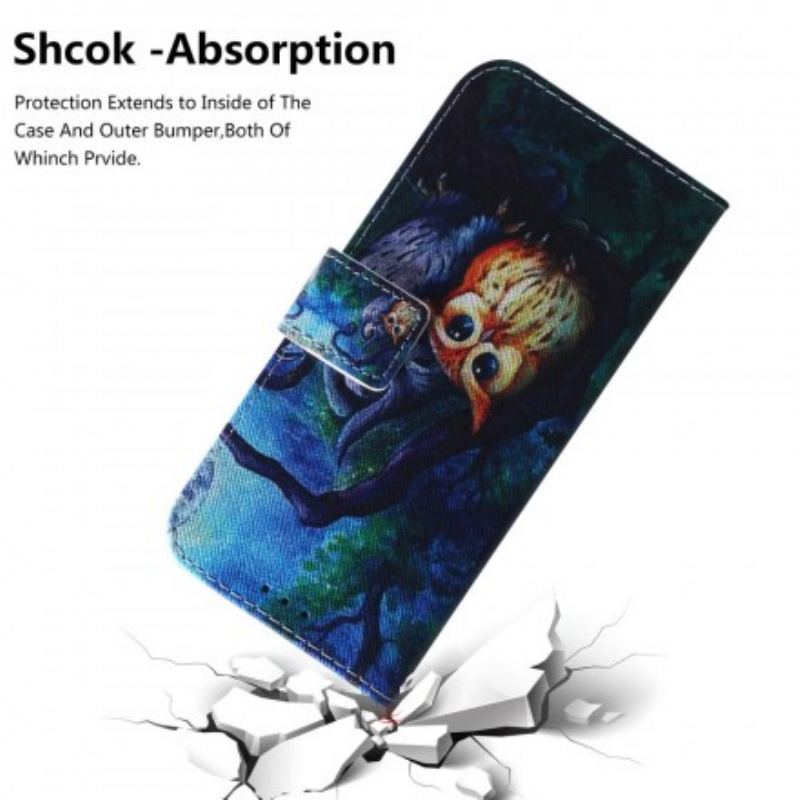 Housse Samsung Galaxy A40 Peinture de Hiboux