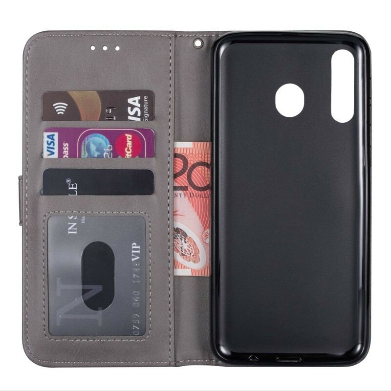 Housse Samsung Galaxy A40 Porte-monnaie avec Lanière