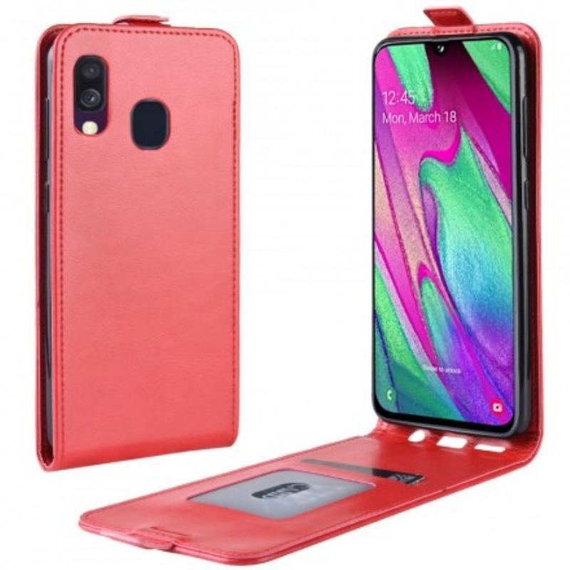 Housse Samsung Galaxy A40 Rabattable Effet Cuir