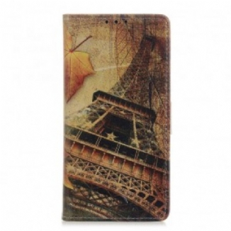 Housse Samsung Galaxy A40 Tour Eiffel En Automne
