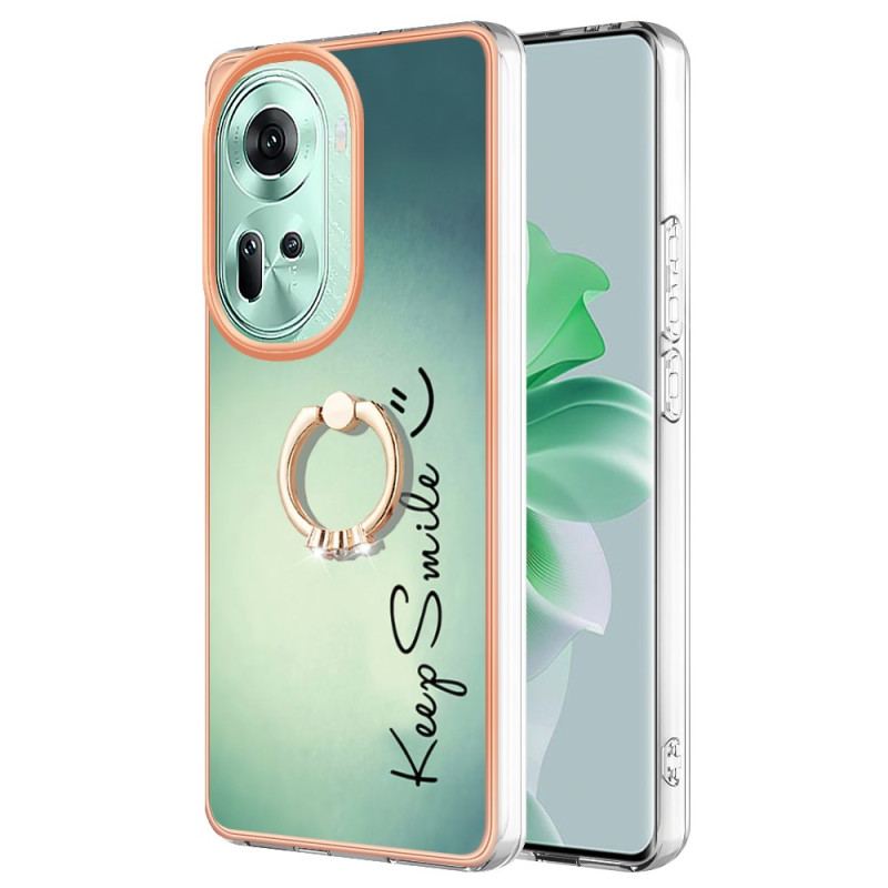 Coque Oppo Reno 11 5G Anneau-Support Keep Smile