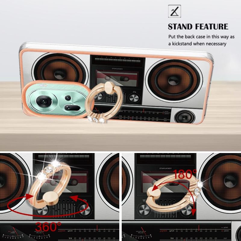 Coque Oppo Reno 11 5G Annneau-Support Radio