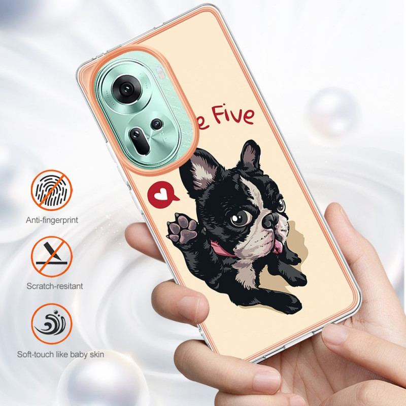 Coque Oppo Reno 11 5G Chien Give Me Five