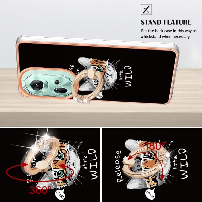 Coque Oppo Reno 11 Chat et Tigre