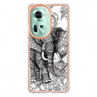 Coque Oppo Reno11 5G Éléphant Totem