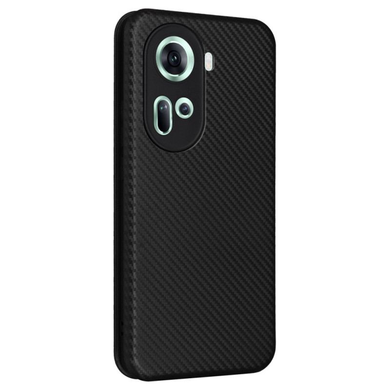 Flip Cover Oppo Reno 11 5G Fibre Carbone