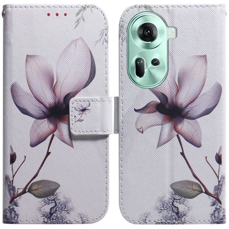 Housse Oppo Reno 11 5G Fleur Rose