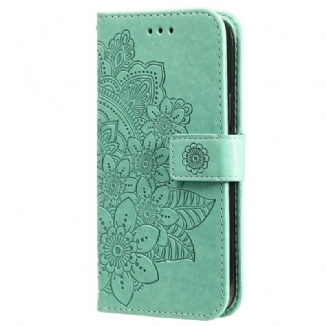 Housse Oppo Reno 11 5G Motif Floral à Lanière