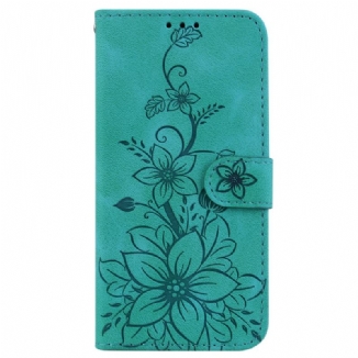 Housse Oppo Reno 11 5G Motif Floral à Lanière