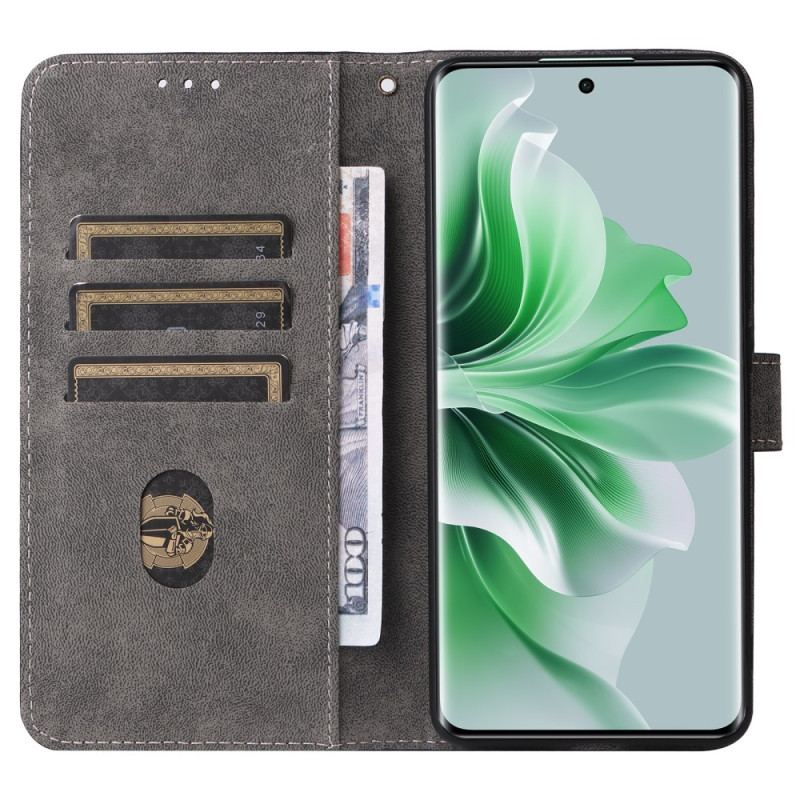 Housse Oppo Reno11 5G Style Portefeuille avec Blocage RFID