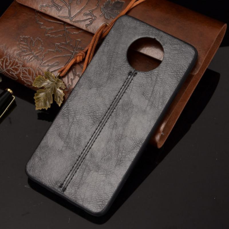 Coque Xiaomi Redmi Note 9 5G / Redmi Note 9T 5G Effet Cuir Couture