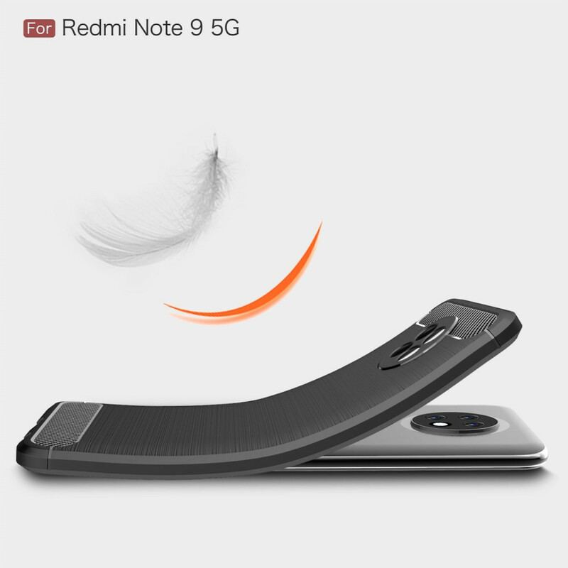 Coque Xiaomi Redmi Note 9 5G / Note 9T 5G Fibre Carbone Brossée