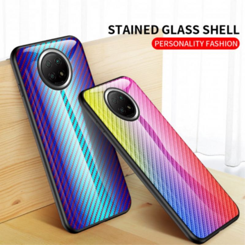 Coque Xiaomi Redmi Note 9 5G / Note 9T 5G Verre Trempé Fibre Carbone