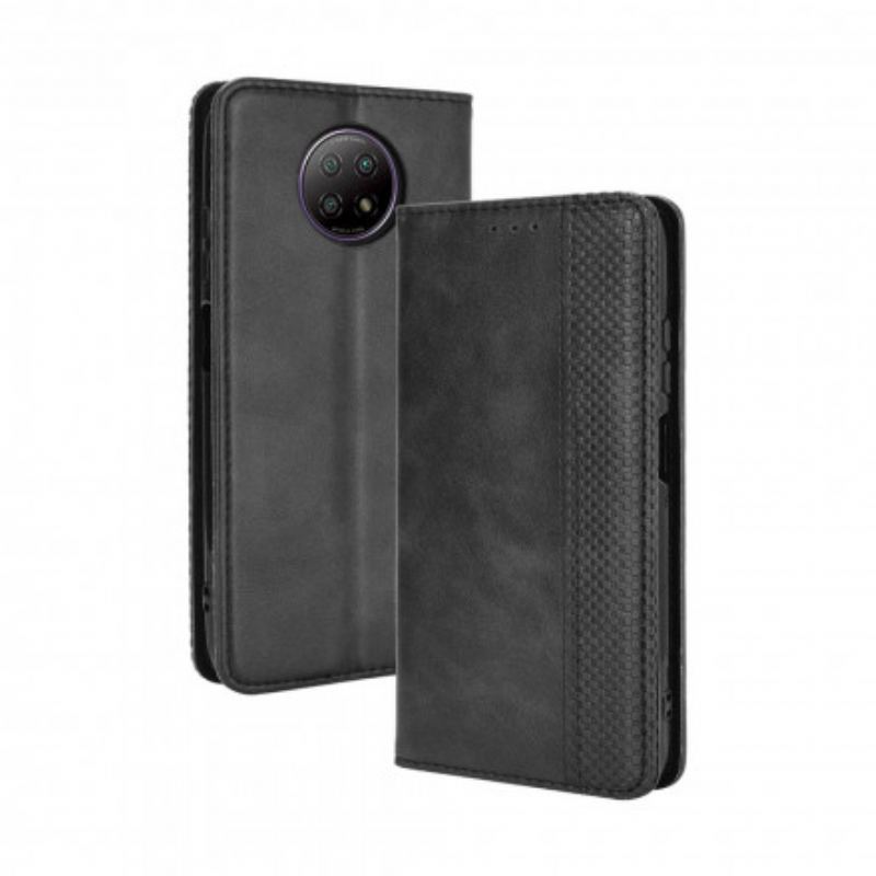 Flip Cover Xiaomi Redmi Note 9 5G / Redmi Note 9T 5G Effet Cuir Stylisé