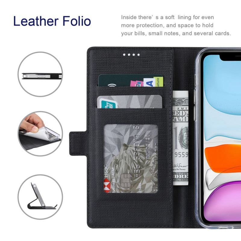 Flip Cover Moto G200 5G Texturée VILI DMX