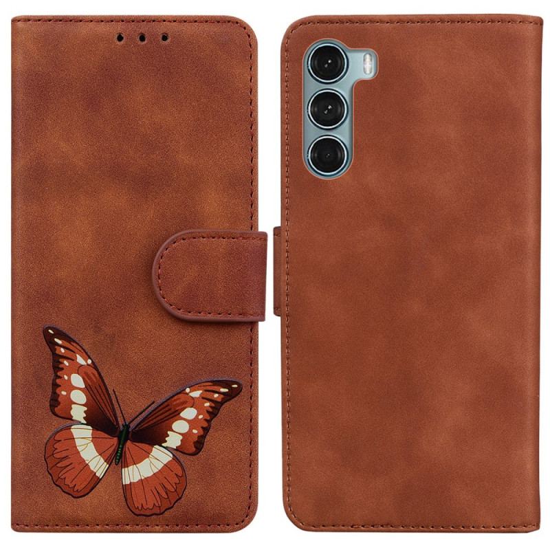 Housse Moto G200 5G Skin-Touch Papillon