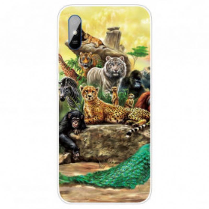 Coque Xiaomi Redmi 9A Animaux Safari