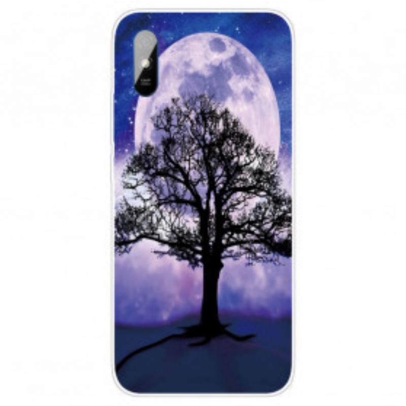 Coque Xiaomi Redmi 9A Arbre et Lune