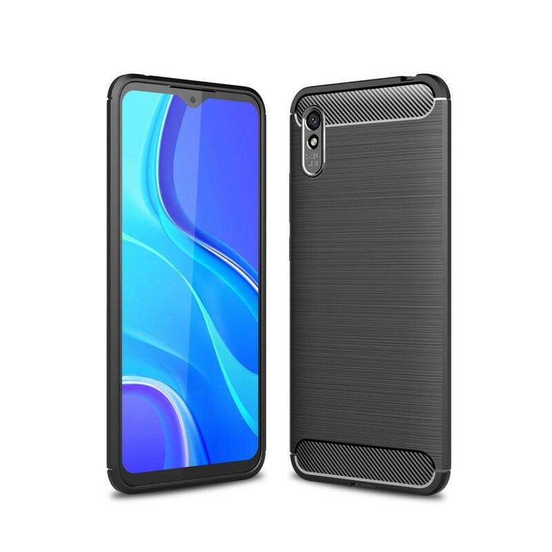 Coque Xiaomi Redmi 9A Fibre Carbone Brossée