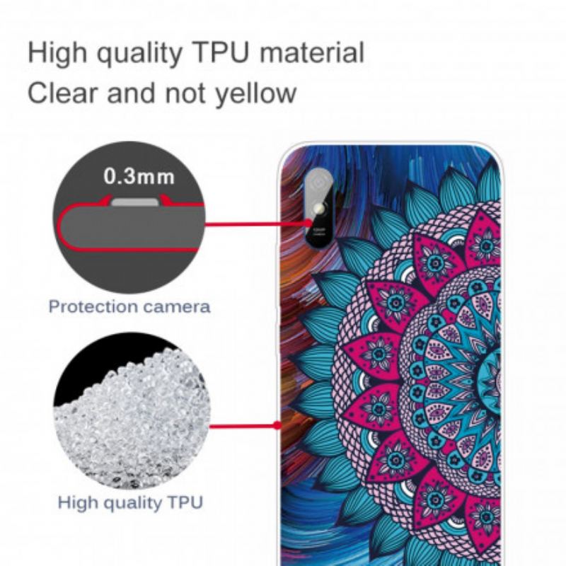 Coque Xiaomi Redmi 9A Mandala Coloré