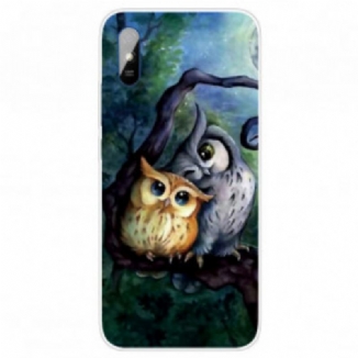 Coque Xiaomi Redmi 9A Peinture Hiboux