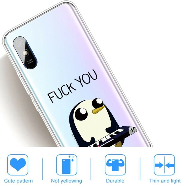 Coque Xiaomi Redmi 9A Pingouin Fuck You