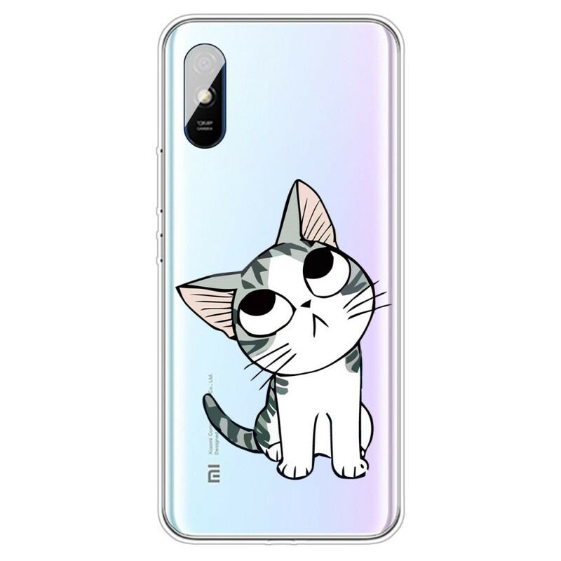 Coque Xiaomi Redmi 9A Regarde les Chats