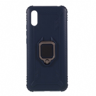 Coque Xiaomi Redmi 9A Ring Style Fibre Carbone